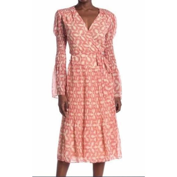NWT Diane Von Furstenberg Ani Wrap Dress Sz Large